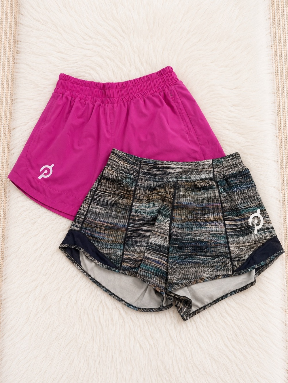 Peloton Lululemon x Peloton Running Shorts Bundle Pink Multicolor Size‎ M 10